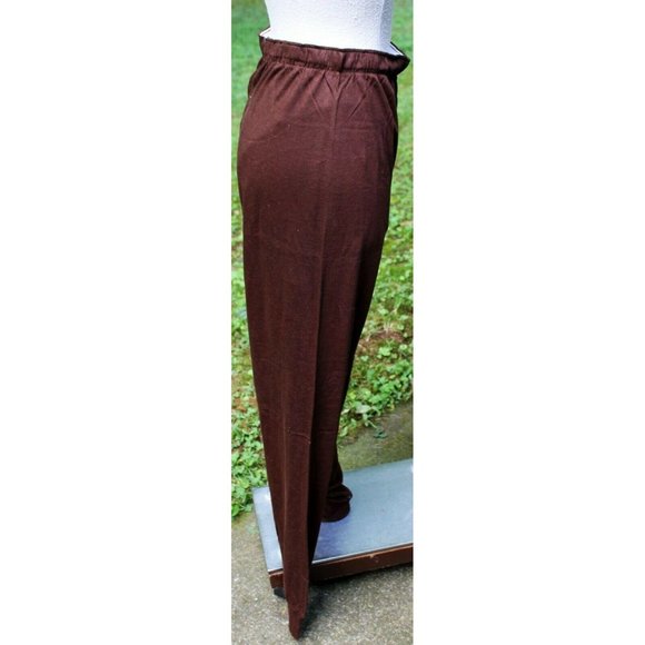 Vtg 1960s Ambassador Polyester Dress Brown Leggings Diamond Square Casual Long - Picture 9 of 11